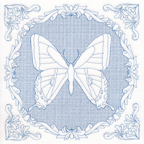 Nature's Cameo - Tiger Swallowtail Butterfly (Trapunto)