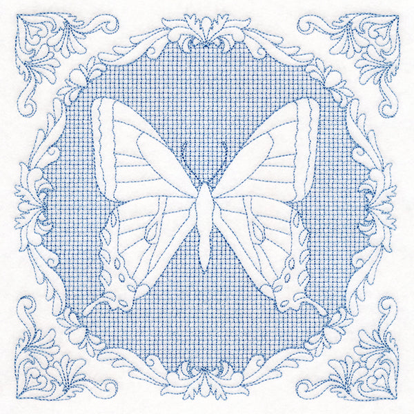 Nature's Cameo - Tiger Swallowtail Butterfly (Trapunto)