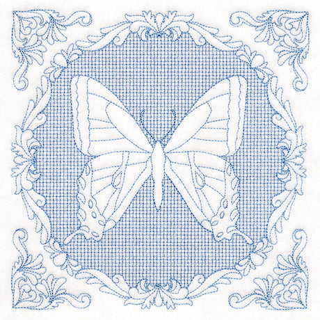 Nature's Cameo - Tiger Swallowtail Butterfly (Trapunto)