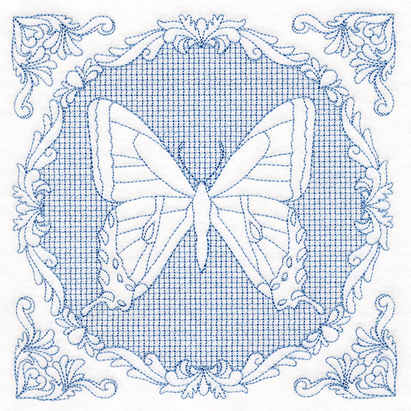 Nature's Cameo - Tiger Swallowtail Butterfly (Trapunto)