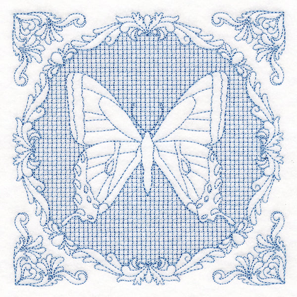 Nature's Cameo - Tiger Swallowtail Butterfly (Trapunto)