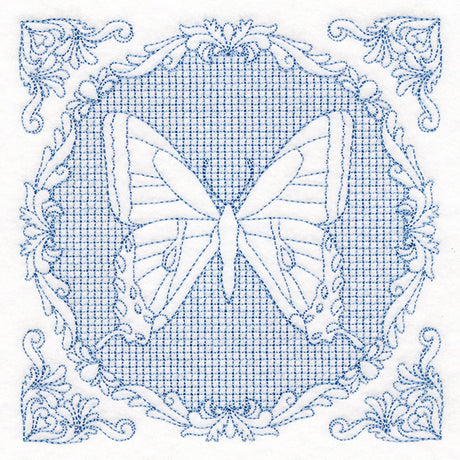 Nature's Cameo - Tiger Swallowtail Butterfly (Trapunto)