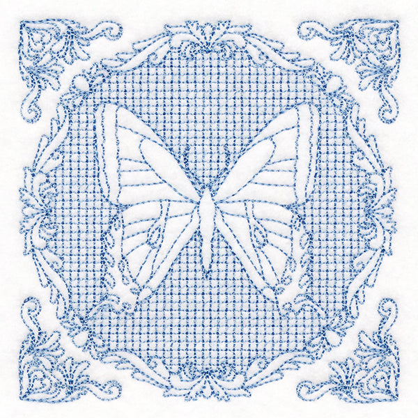 Nature's Cameo - Tiger Swallowtail Butterfly (Trapunto)