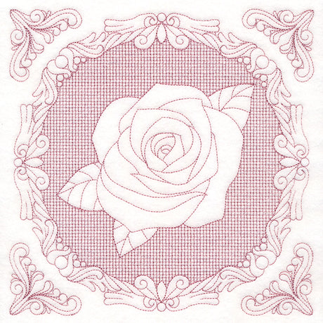 Nature's Cameo - Rose (Trapunto)