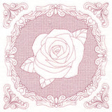 Nature's Cameo - Rose (Trapunto)