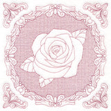 Nature's Cameo - Rose (Trapunto)