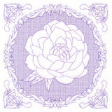 Nature's Cameo - Peony (Trapunto)