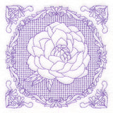 Nature's Cameo - Peony (Trapunto)