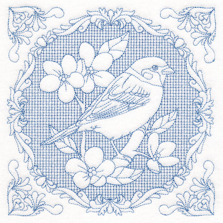 Nature's Cameo - Sparrow (Trapunto)