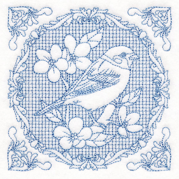 Nature's Cameo - Sparrow (Trapunto)