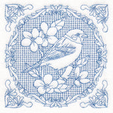 Nature's Cameo - Sparrow (Trapunto)