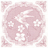 Nature's Cameo - Swallow (Trapunto)