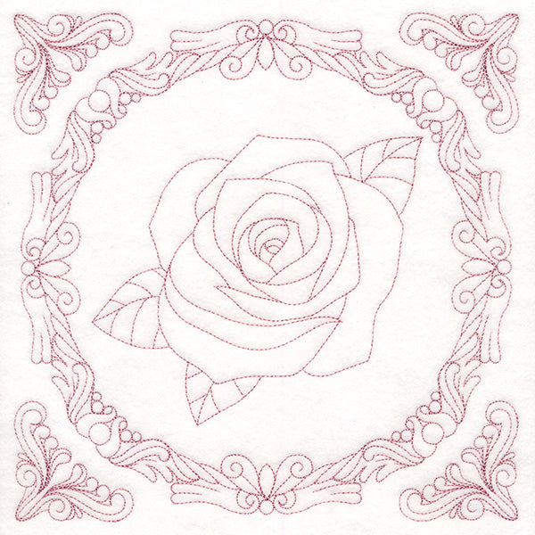 Nature's Cameo Quilting - Rose (Double Run)