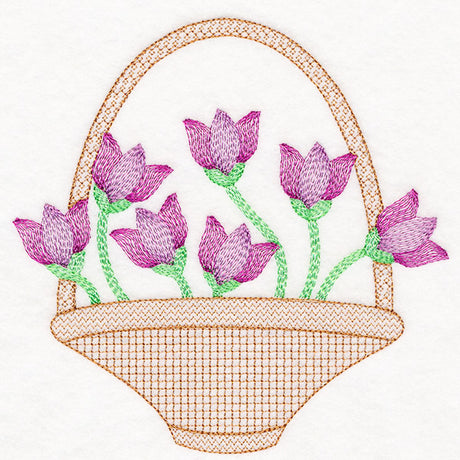 Truly Tulips Flower Basket