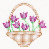 Truly Tulips Flower Basket