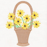 Darling Daisies Flower Basket