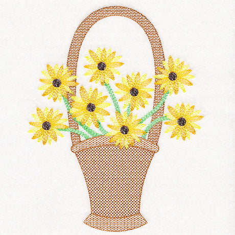 Darling Daisies Flower Basket