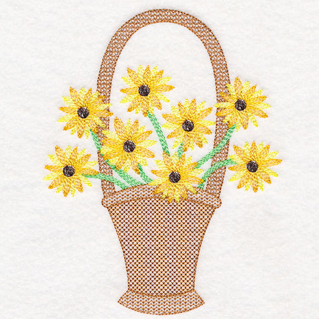 Darling Daisies Flower Basket