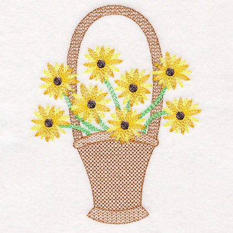 Darling Daisies Flower Basket