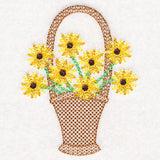 Darling Daisies Flower Basket