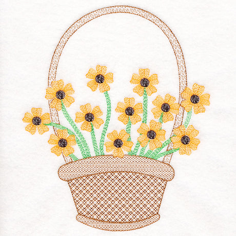 Delightful Black-eyed Susans Flower Basket