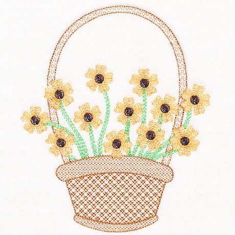 Delightful Black-eyed Susans Flower Basket