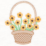 Delightful Black-eyed Susans Flower Basket