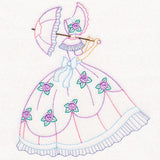 Umbrella Girl with Roses (Vintage)