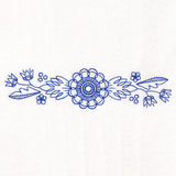 Blooming Dahlia Border (Bluework)