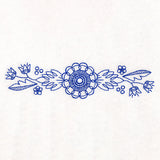 Blooming Dahlia Border (Bluework)