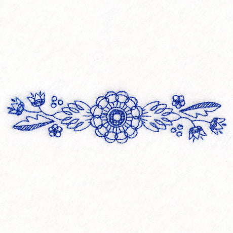 Blooming Dahlia Border (Bluework)