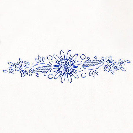 Blossoming Daisy Border (Bluework)