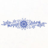 Blossoming Daisy Border (Bluework)