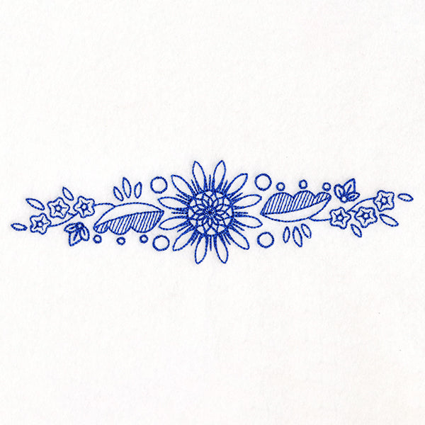 Blossoming Daisy Border (Bluework)