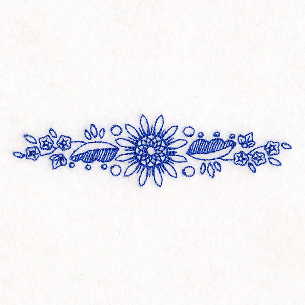 Blossoming Daisy Border (Bluework)