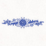 Blossoming Daisy Border (Bluework)