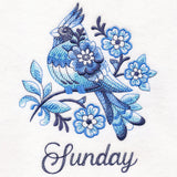 Delft Blue Cardinal on Sunday