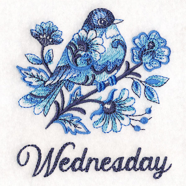 Delft Blue Robin on Wednesday