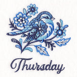 Delft Blue Sparrow on Thursday