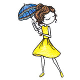 Summer Breeze Beauty with Parasol