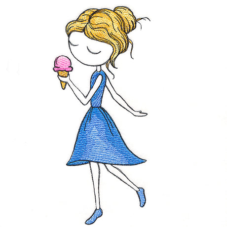 Summer Breeze Beauty with Ice Cream