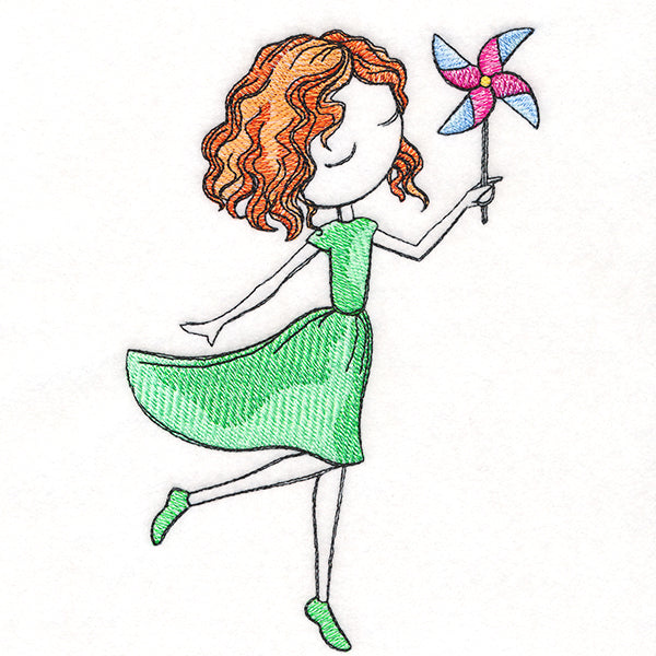 Summer Breeze Beauty with Pinwheel