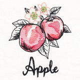 Botanical Fruits & Flowers - Apples
