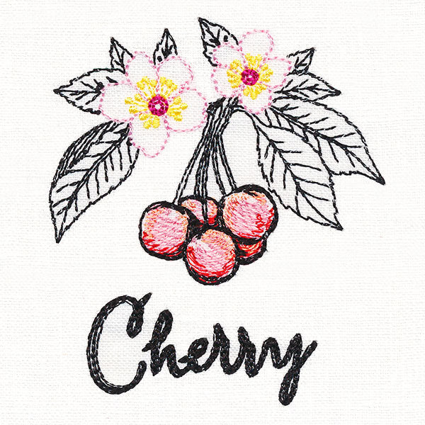 Botanical Fruits & Flowers - Cherries