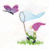 Sweet Butterfly-Catching Gnome