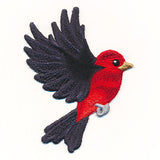Free-Flying Scarlet Tanager (In-the-Hoop)
