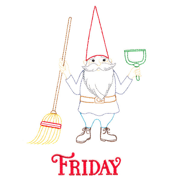 Cleaning Gnome on Friday (Vintage)