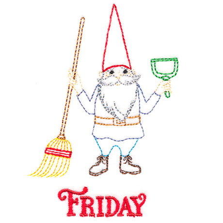 Cleaning Gnome on Friday (Vintage)