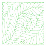 Feather Quilting Square 1 (Double Run)
