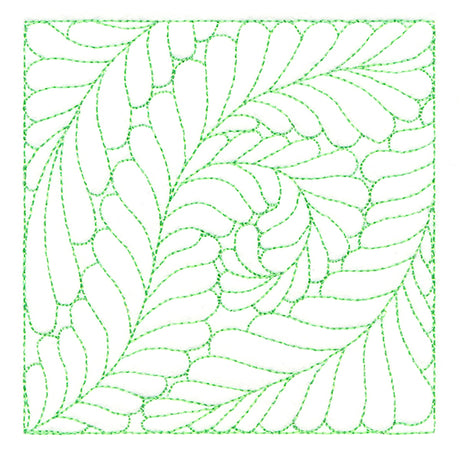 Feather Quilting Square 1 (Double Run)